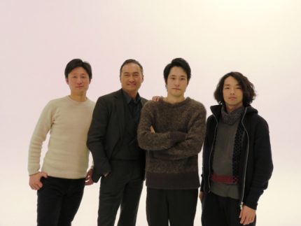 （左から）李相日監督、渡辺謙、松山ケンイチ、森山未來